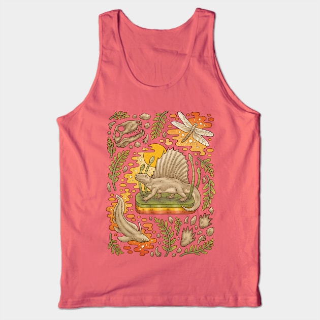 Daydream Dimetrodon | Not A Dinosaur Art | Permian Life Tank Top by OMEGAFAUNA